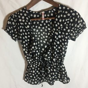 Polkadot Ruffled Blouse